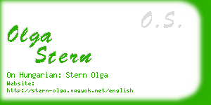 olga stern business card